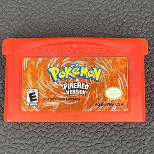Pokémon FireRed Version. Gameboy Advance . Model # AGB-002 Made in Japan